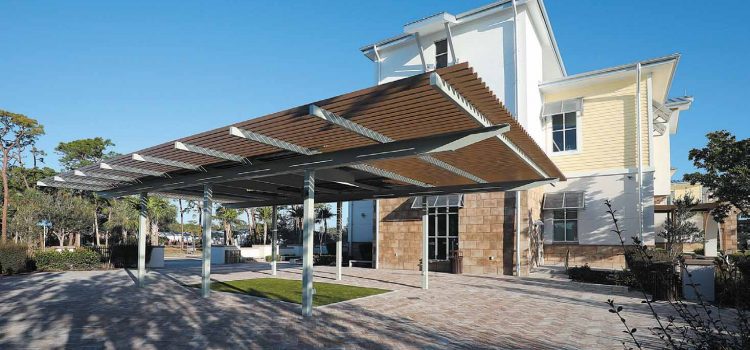 Stevens Construction Completes Shade Structures at SWFL Libraries